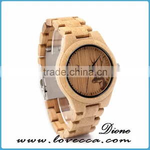 Stylish Custom Logo Women Japan Movement Wood Watch Face thumbnail-1