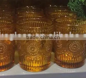 Carving Glass Candle Holder / Glasswar thumbnail-3