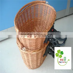 Bicycle Basket Made With Wicker thumbnail-3