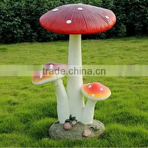 Garden Mushroom Sculpture Decor Garden Wild Mushroom Figurine thumbnail-2