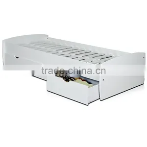 2014 Popular White Bedroom Furniture Set, White MDF Bed thumbnail-1