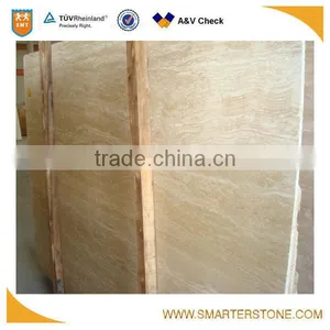 Imported Cream Travertine Slab With Filling Holes for Flooring thumbnail-1