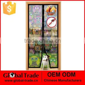 Hands Free New Printed Magic Mesh Screen Net Door With Magnets Anti Mosquito Bug Curtain H0201 thumbnail-1