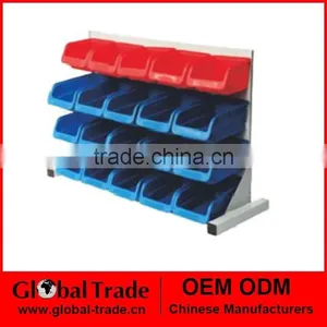 20 Bins Wall/Table Top Rack.Plastic Wall Mounted Storage Bins Rack Board Bin.T0008 thumbnail-1