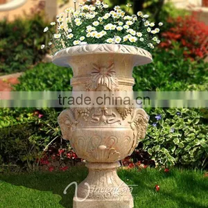 Noble Style Large Garden Marble Flowerpot thumbnail-1