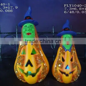 Ceramic Pumpkin Witch 11040 thumbnail-1