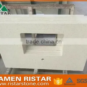 White Quartz Stone Kitchen Countertop From China thumbnail-1