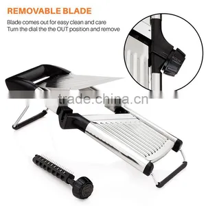 Stainless Steel Mandoline Slicer Adjustable Blades Vegetable Food Cutter thumbnail-6