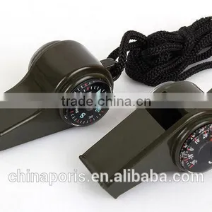 CAMPING WHISTLE FOR EMERGENCY WITH THERMOMETER AND HUMIDOMETER thumbnail-1