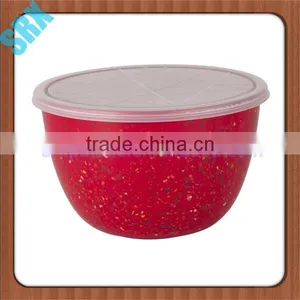 6'' CUSTOM Round Plastic Bowl With Lid,Melamine Flower Bowl,round Melamine Salad Bowl thumbnail-3