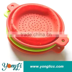 Collapsible Colander Folds Down For Storage Dishwasher Safe Pasta Strainer thumbnail-1