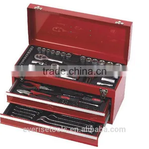 108 Pcs Mechanical Box Spanner Socket Wrench Tool Set With Drawers Box thumbnail-1