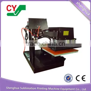 Semi-automatic T-shirt Garments Pneumatic Dual Heating Plate Heat Press thumbnail-3