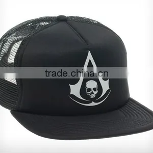 100% Polyester Black Foam And Mesh Sublimation Trucker Cap thumbnail-3