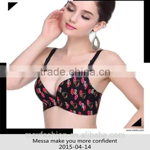 Fashionale Design Hot Sale Woman Sexy Printed Bra thumbnail-3