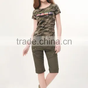 New Arrival Ladies Round Neck Cheap Camouflage uk Flag t Shirt thumbnail-4