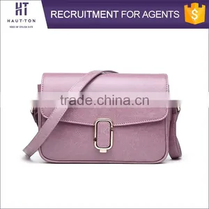 Hot Sale Popular Ladies Genuine Split Cow Leather Bags Wholesale High Quality Women Small Pink Messenger Bag thumbnail-1