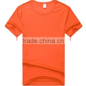 Factory Price Round Neck Cheap Plain Dyed Cotton Fitted T-shirts thumbnail-4