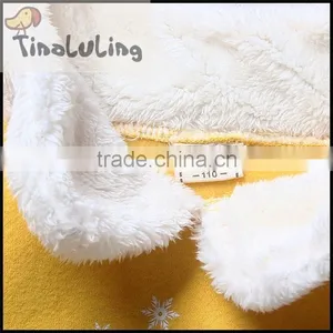 2015 New Arrival Coral Fleece Long Winter Coats for Girls Plush Collar Fleece Jackets thumbnail-3