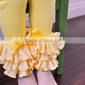 New Arrival Baby 100% Cotton Ruffle Shorts Cute Kids Ruffles Pants Baby Pants For Baby Girl Trousers thumbnail-1