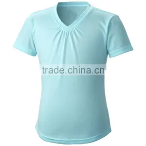 Oem Service Promotional Slim Fit v Neck Short Sleeve 140 Gms Blank T-shirt thumbnail-1