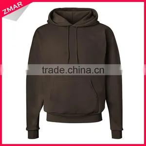 High Quality 65% Polyester 35% Cotton Mens Cheap Blank Pullover Hoodie Sweatshirt thumbnail-1