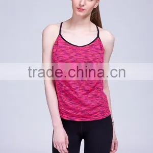 Ladies Seamless X Strap Tank Top Classic Camisole thumbnail-1