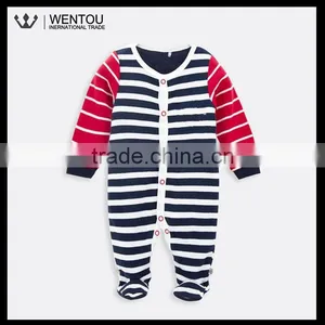 Wholesale Striped Cotton Romper For Baby thumbnail-1
