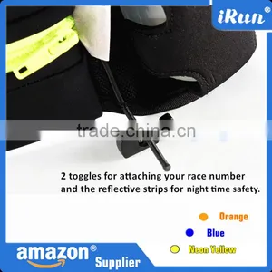 Hydration Running Belt With 2 BPA Water Bottles - Sports Water Belt Pockets Fits Most Smartphones - Accept Custom Logo & Color thumbnail-3