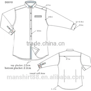 Custom Model Long Sleeve Turn up Collar Bespoke Man Shirt thumbnail-1