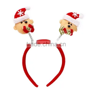 Hot Sale New Product Christmas Antler Headband Christmas Reindeer Headband Knitted Headband thumbnail-1
