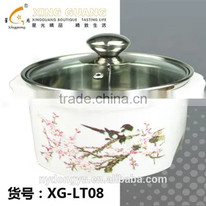 Flower Stainless Steel Cooking Pot /16cm Diameter Ynxn Stainless Steel Cooking Pot/ Fancy Dinnerware thumbnail-2