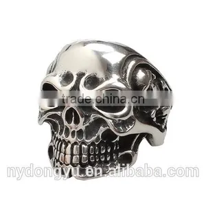Skeleton Mens Titanium Ring/creative Mens Skeleton Ring/men Top Quality Ring thumbnail-1