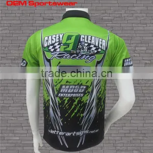 Short Sleeve Blue Dye Sublimation Mesh Motocross Jerseys thumbnail-6