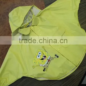Boys Girl Baby Children Kids Raincoat Rain Coat Suit Cape Rainwear Poncho Hooded thumbnail-1