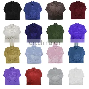 Lofbaz Men Casual Camp Work Everyday Button Down Plain Long / Short Sleeve Shirts thumbnail-2