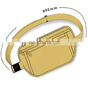 Hidden Nylon Rfid Women Travel Waist Band thumbnail-4
