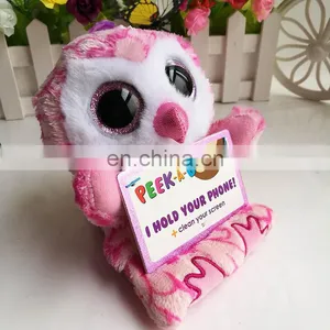 Plush Big Eyes Animal Sriese - OWL ! Beanie Boos, TY - Golden OWL thumbnail-3