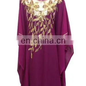 Flower Leaf Pattern Design Farasha Kaftan for Sale thumbnail-1