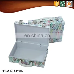 Facotry Price Vintage Paper Cardboard Suitcase Box thumbnail-5