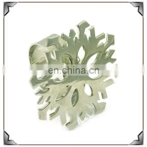 Hot Sale Christmas Decoration Snowflake Metal Napkin Ring thumbnail-1