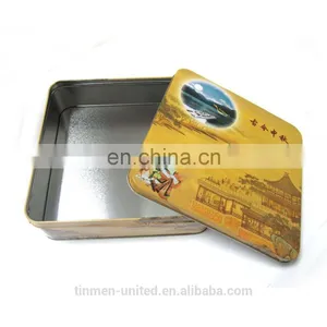 Customized Square Mooncake Tin Box thumbnail-2