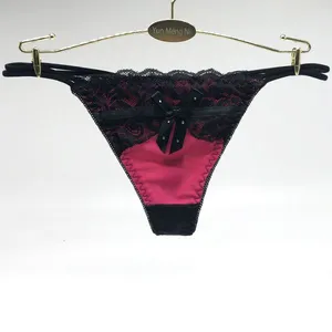 Yun Meng Ni Sexy Underwear Hot Sale Grils G-String Elasticity Nylon Thongs For Women thumbnail-5