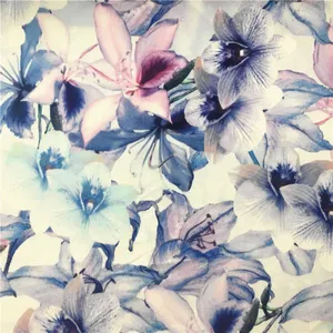 Most Popular Fashionable Custom Digital Printed Plain Rayon Fabric thumbnail-1