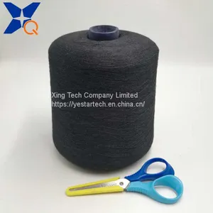 Black Ne32/2plies 20% Metal Fiber Blended With 80% Polyester Fiber Spun Yarn for Knitting Finger Tip Touchscreen Gloves-XTAA090 thumbnail-2