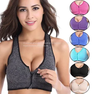 Women's Sports Bra Support Racerback Gym Activewear Bras thumbnail-1