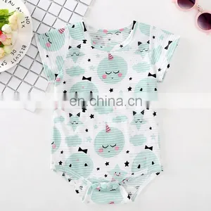 Summer Baby Romper Baby Plain Rompers thumbnail-1