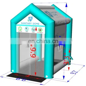 Portable Pop up Decontamination Sterilizer Fog Inflatable Disinfection Tunnel Room With Ultrasonic Humidifier for Wholesale thumbnail-2