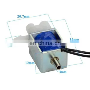 Food Grade Miniature 3 Way Air 24V Solenoid Valve For Electronic Sphygmomanometer thumbnail-1
