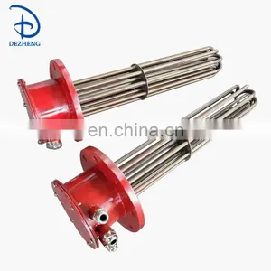Industrial Electric Flange Tubular Immersion Heater Heating Element for Oil thumbnail-3